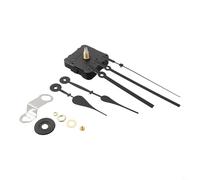 Kit de réparation d'horloge murale à quartz 12 pièces avec moteur, axe long et aiguilles complètes pour remplacer ou construire des horloges murales
