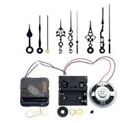 Kit de réparation d'horloge murale à quartz avec mécanisme de boîte à musique, haut-parleur, aiguilles, joints, vis, kit de réparation d'horloge