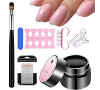 Kit De Réparation D'ongles, Conception Adhésive, 5g, Gel Réparateur De Renforcement Des Ongles, Gel De Colle, Avec Pinceau Et Pince À Épiler, Pour Femmes Hommes Endommagés Cassés Fendus Fissurés Entre