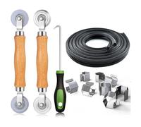 Kit De Réparation D'outils Réparation Porte D'écran Rouleau À Cannelure Plate Crochet Retrait Remplacement Fenêtre Et Crochet Retrait Clip