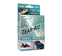 TEAR-AID Kit de réparation en vinyle, patch transparent de type B pour matériaux revêtus de vinyle et de vinyle, fonctionne sur les tentes en vinyle, auvents, matelas pneumatiques, revêtements de