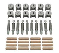 Kit de réparation et de pièces de rechange pour IKEA BILLY METOD, PAX, BRIMNES - Chevilles à vis, écrou excentrique, chevilles en bois