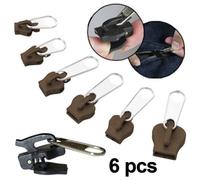 Kit de réparation fermeture éclair - GOTOTOP - 6 pièces - Métal et PVC - Durable et léger