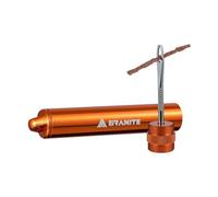Granite Suture Kit de Mèches pour Pneus, Kit Compact de Réparation de Crevaison Tubeless pour Vélo avec Mèches de 2 Tailles, Répare Les Crevaisons de Pneus de VTT et de Vélo de Route (Orange)