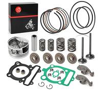 Kit de réparation haut de gamme piston + anneau et culbuteur soupape d'échappement joint joint ressort pour Yamaha 350 Warrior Raptor Grizzly Big Bear Wolverine Bruin 350