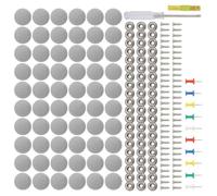 Kit de réparation Headliner - Broches de fixation de bride automatique - Boucle de fixation pour tissu de plafond intérieur avec outil de montage pour toit ouvrant et camion