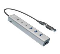 I-Tec Hub de chargement USB-C/USB-A métallique 7 ports (3x USB-C, 4x USB-A)