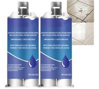 Kit de réparation multifonctionnel pour carrelage et pierre, pâte de réparation à séchage rapide pour porcelaine, marbre, granit et quartz, idéal pour réparer soi-même les fissures et les (2pcs)