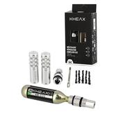Kit de réparation necessaire tubeless alu avec embout cartouche Kheax CO2 16GR Argenté