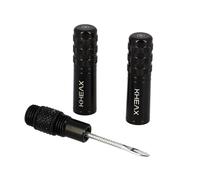 Kit de réparation necessaire tubeless alu avec embout cartouche Kheax CO2 SS Noir