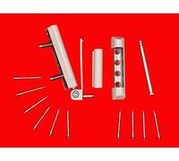 Kit de réparation original Winkhaus pour fenêtres en plastique composé d'un roulement d'angle, un roulement à ciseaux pour les séries aktivPilot autoPilot, y compris un kit de fixation (argent avec
