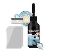 Kit De Réparation Pare-Brise 20ml Avec Racloir Universel | Fluide de Réparation pour Éclats de Rétroviseur pour Vitres de Voiture, Rétroviseurs, SUV,