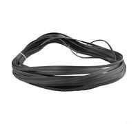 Kit de réparation plat en osier et rotin - Rouleau de 36,6 m pour restauration de meubles d'extérieur - Matériau synthétique imperméable pour des réparations durables - Gris