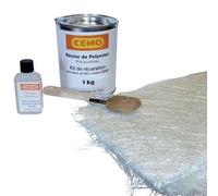 Kit de réparation polyester gris - CEMO - 5979KIT