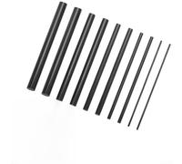 Kit de réparation pour canne à pêche - Manchons en fibre de carbone pour bâtons cassés - Noir - Plusieurs tailles disponibles - Tubes de 2 mm, 4 mm, 6 mm, 8 mm et 10 mm de diamètre pour fixation