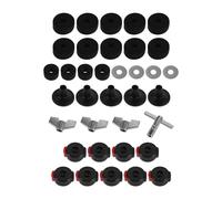 Kit de Réparation pour Cymbales Feutres, Écrous, Rondelles et Clés | Accessoires Robustes en Métal et Plastique, Contrôle du Son, Compatibles Stands et Kits de Batterie
