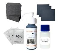 Kit de réparation pour dossier de siège en cuir pour Audi gamme S, couleur noir Soul, pour retouches de rayures et éraflures, pour volant et coloration intérieure, accoudoir de voiture 35 ml spalline Nero Soul