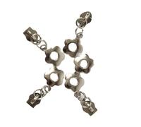 Kit de réparation pour fermetures éclair, Lot de 10 tirettes fermeture éclair en métal taille 5 for manteaux, portefeuilles et outils couture