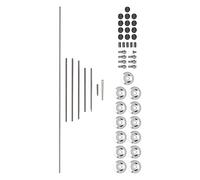 Kit de réparation pour flûte traversière droite, ensemble d’entretien DIY pour flûte, pièces d’instrument de musique en acier inoxydable avec rouleaux, rondelles, vis et anche,