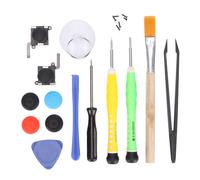 Kit de réparation pour manette Joy-Con avec ensemble d'outils complet, couleur écologique et matériau ABS durable, adapté à de nombreuses