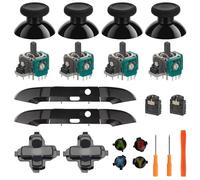 Kit de réparation pour manette Xbox One S/X, joysticks analogiques 3D, pare-chocs LB RB, pavé, boutons ABXY, prise casque, pièces de rechange pour manette Xbox One (modèle : 1708) (ABXY)