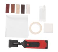 Kit de Réparation pour Meubles et Parquet en Bois avec Cire | Stylo Chauffant, Grattoir, Chiffon, Éponge et Ruban, pour Maison ou Bureau, Finition Discrète