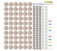 Kit de Réparation pour Plafond Intérieur de Voiture,Boutons Rivets de Réparation Auto - Fixation Tissu Plafond Avec Outil D'installation Pour Pare-Soleil Camping-Car Camion