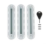 Kit de réparation pour planche de surf en PVC avec vis et clé, compatibilité générale avec aileron de surf, support étanche pour planche de surf (blanc)
