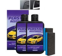 Kit de réparation pour plastique, vernis plastique, effaceur de rayures | Restaurateur de plastique pour voitures, ravive le plastique délavé, le vinyle et le caoutchouc, empêche le séchage et le