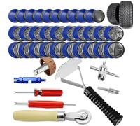 Kit de Réparation pour Pneu Crevé Outil de Rustine Étanche avec Scellant et | Kit de réparation pneumatiques tracteur Pour le changement des pneumatiques sur camion et vélo