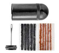 Kit De Réparation pour Pneus sans Chambre | Outillage Réparation Crevaison Vélo | Set De Colmatage avec Boîtier De Rangement | pour VTT Randonnée Montagne Aventure Extérieur Terrains Accidentés