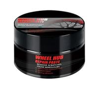 Kit de Réparation pour Rayures de Jantes | Pâte Nettoyante et Polisseuse pour Pneus et Moyeux 50g | Avec Éponge pour Voiture Camion Moto Camping-Car Bateau | Restauration Jantes