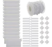 Kit de réparation pour store vertical avec chaîne de 10 m et connecteur en plastique - Accessoires pour stores verticaux et crochets supérieurs 89 mm