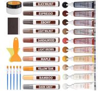 Kit de réparation pour stratifié, mastic à bois, mastic en bois, marqueur de meubles, bâtons de cire, kit de réparation pour parquet en bois pour rayures, fissures, taches, trous pour clous, trous,