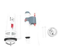Kit de Réparation pour Toilettes, Vanne de Vidange et Bouton Blanc