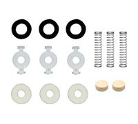 Kit de réparation pour trompette - Pièce de réparation - Avec valves, guide de lavage - Clé à eau - Valve en liège - Ressort - Instrument en laiton - Pièces d'entretien