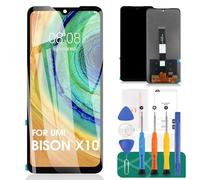 Kit de réparation pour Umidigi Bison X10 LCD Digitizer pour Umidigi Bison X10 Pro Écran tactile de rechange pour Bison X10/X10 Pro Écran tactile Assemblée Remplacement Noir 6,5"