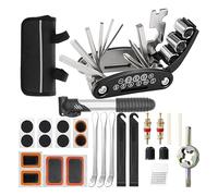Kit de réparation pour vélo, étui imperméable de réparation - 20 pièces outils portables entretien vélo - Pour cyclistes débutants, voyages, camping, entretien chaîne