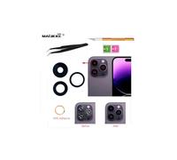 Kit de réparation pour vitre de caméra arrière neuve compatible avec iPhone 11, 13, 14 Pro Max, 12 Mini, X, XS Max, XR, 8, 7, 6S Plus, 7, 8 SE2