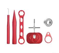 Kit de réparation professionnel de moulinet de pêche avec extracteur de roulement de bobine en alliage d'aluminium et désassembleur de bobine conçu pour les bateaux conventionnels et divers modèles de
