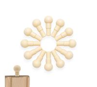 Kit de Reparation Rail Petit Train en Bois - Cheville Goupille (40 pcs) | Compatible avec tous les rails en bois (trou 5mm, bille 11mm)