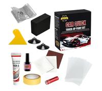 Kit De Réparation Rayures Voiture | 10 ml Rénovateur Rapide Longue Durée,Kit Peinture Voiture - Pour Carrosserie Extérieure Pare-Chocs Portière Moto Bateau Dommages Accidentels Éclats Bosses Fissures