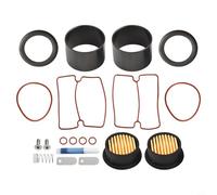 Kit de réparation silencieux de manchon de cylindre de compresseur d'air sans huile 750 W pour joint de piston pièces en caoutchouc noir