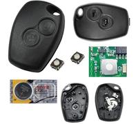 Kit de Réparation Télécommande clé compatible Dacia Logan Sandero Duster Lodgy Switch pile bouton