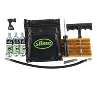 KIT DE REPARATION TUBELESS AVEC CARTOUCHES CO2 - SLIME - 17198