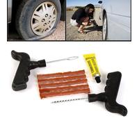 Kit De Réparation Tubeless Crevaison Meche Pneu Voiture Moto Outils+15 Mèches! Expédié Sous 24 Heures