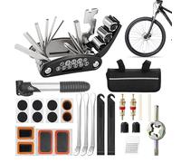 Kit De Réparation Vélo | Pack de Réparation Complet,Ensemble De Vélo 20 Pièces,Pour Entretien Pneus Et Chaîne Cyclistes Urgences Camping Et Voyage