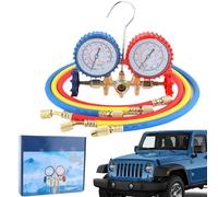 Kit de Réparation Voiture | Compteur de Précision Pratique Complet R134A | Kit Manomètre de Tuyau de Remplissage AC | Pour Les Amateurs Familles, Amis Hommes Femmes