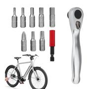 Kit De réparationdePneus De Vélo - Gadget Portable Anti-crevaison Pour Vélo, Kit De réparationdeVélo Compact, Levier De Pompe Multifonction | Équipement De réparationdePneu Crevé D'urgence Pour