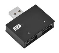 Kit de Répartiteur de Chargeur Double Port USB 2.0, Hub Portable pour Appareils Mobiles (Black)